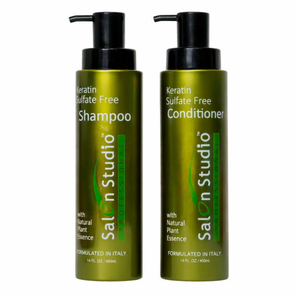 Salon Studio Keratin Sulfate Free Shampoo+Conditioner 400ml