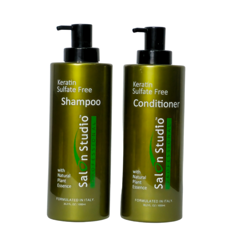 Salon Studio Keratin Sulfate Free Shampoo & Conditioner 1000ml