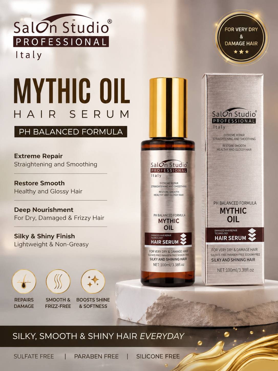 salonstudio mythic oil hair serum 100ml